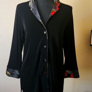 Chico Women's Blouse Size 0 Black